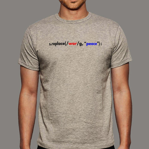 Replace War With Peace Programmer T-Shirt For Men Online India