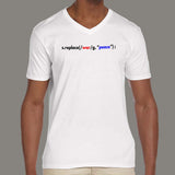 Replace War With Peace Programmer V Neck T-Shirt For Men Online