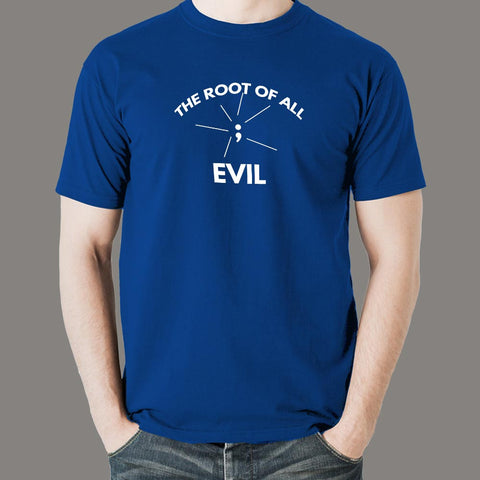 The Root Off All Evil Programmers/IT Men's T-Shirt online india