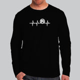 Rust Programming Heartbeat Full Sleeve T-Shirt For Men Online India