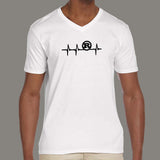 Rust Programming Heartbeat V Neck T-Shirt For Men Online India