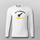 Key To Happiness Sanu Ki Hindi T-shirt For Men