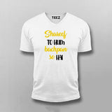 SHAREEF TO HUM BACHPAN SE HAI Hindi  V-neck T-shirt For Men Online India