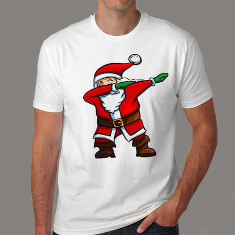 Santa Dabbing Men's Christmas T-shirt India Online