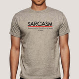 Sarcasm-Because Beating the Shit out of People is illegal Men's T-shirt