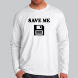 Save Me Floppy Disk Full Sleeve T-Shirt For Men Online India