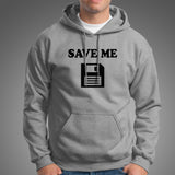 Save Me Floppy Disk Hoodies For Men India