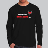 Save Water Drink Wine Men's Wine Lover T-Shirt