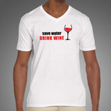 Save Water Drink Wine Men's Wine Lover T-Shirt