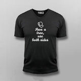 Save A Tree Use Both Sides Funny T-shirt For Men