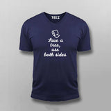 Save A Tree Use Both Sides Funny T-shirt For Men