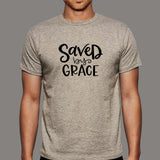 Saved By Grace T-Shirt For Men