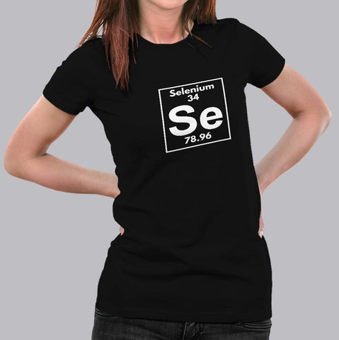 Selenium Periodic Table Of Elements T-Shirt For Women Online India