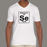 Selenium Periodic Table Of Elements V Neck T-Shirt For Men India