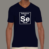 Selenium Periodic Table Of Elements V Neck T-Shirt For Men Online India