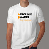 Semicolon Is A Trouble Maker  Funny Programmer Men's T-Shirt Online