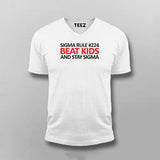Sigma Rule#224 Beat Kids And Stay Sigma Funny T-shirt For Men