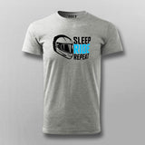 Sleep Ride Repeat T-Shirt For Men