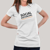 If You Can Read This You Are Too Close Social Distancing T-Shirt For Women India
