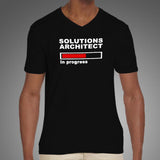 Solutions Architect In Progress V Neck T-Shirt For Men India