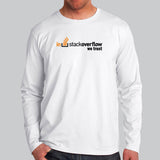 In Stack Overflow We Trust Full Sleeve T-Shirt For Men Online India