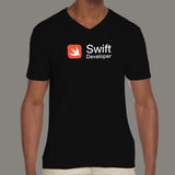 Swift Developer Men’s Profession V Neck T-Shirt India