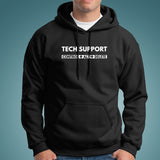 Tech Support Control Alt Delete Funny IT Repair Hoodies Online India
