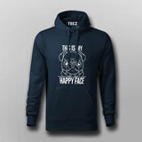This Is My Happy Face Pug Dog T-Shirt For Men