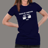 Ctrl X Threat Women's Tee - Hands Off My Computer
