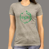 Vegan Green Leaves Vegetarian Women’s T-shirt