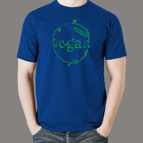 Vegan Green Leaves Vegetarian Men’s T-shirt