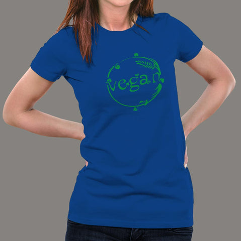 Vegan Green Leaves Vegetarian Women’s T-shirt