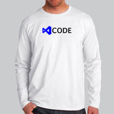Visual Studio Code Full Sleeve T-Shirt For Men Online India