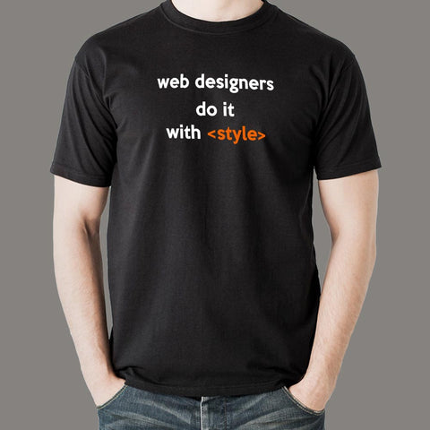 Web Designers Do It With Style T-Shirt For Men Online India