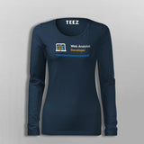 Web Analytics Developer Women’s Profession T-Shirt