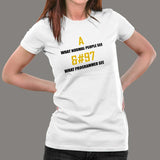 What Programmer See a Funny Programmer T-Shirt For Women India