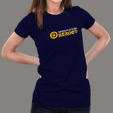 When in Doubt Reboot Programmer T-Shirt For Women india