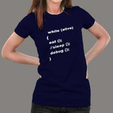 Eat Sleep Debug Repeat Women's Programmer Tee