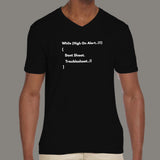 Funny Troubleshooting V Neck T-Shirt For Men India