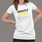 #WhistlePodu Women's CSK  T-shirt Online India