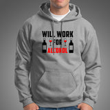 Will Work For Alcohol T-Shirt For Men