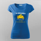 Yes I Am A Bikeaholic Bike Lovers T-Shirt For Women