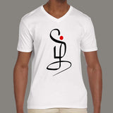 தமிழ் Letters Calligraphy Men's rationality v neck  T-shirt online india