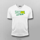 Zombie Eat Flesh Horror T-Shirt for Men
