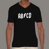 ABCD / ACDC Parody Men's funny v neck  T-shirt online india