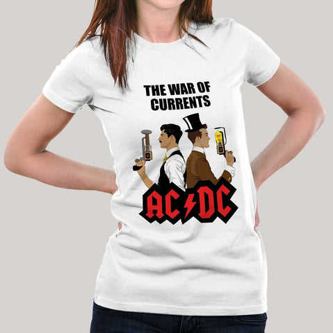 ACDC Tesla Edison Science tshirt India