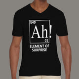 Ah! An Element Of Surprise Men's Science and funny v neck T-shirt online india