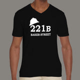 221B Baker Street - Sherlock Holmes Men's v neck T-shirt online