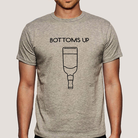 Buy Bottoms Up - Men's Alcohol T-shirt At Just Rs 349 On Sale! Online India