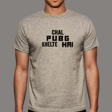 Chal Pubg Khelte Hai Men's Gaming T-shirt online india